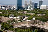 大阪歴史博物館から望む大阪城
