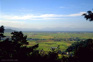 天主台から琵琶湖を望む