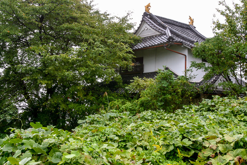 膳所城の移築櫓 本丸二層隅櫓・茶臼山公園芭蕉会館