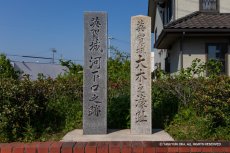 河下口之跡石碑・大木之濠址石碑
