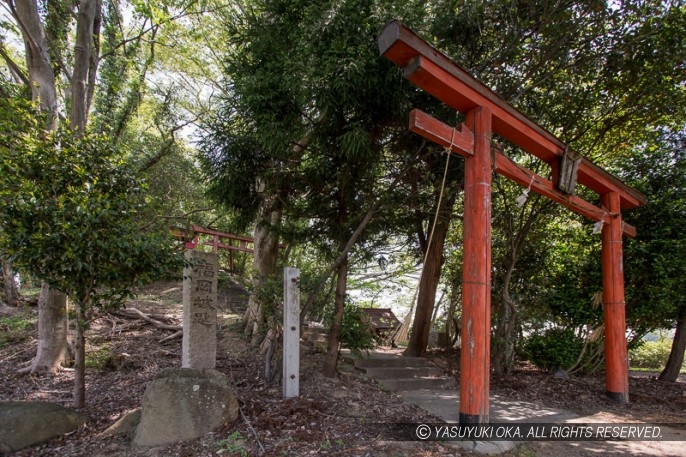 福岡城址石碑