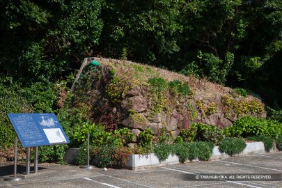 浦戸城 天守台前の移築石垣