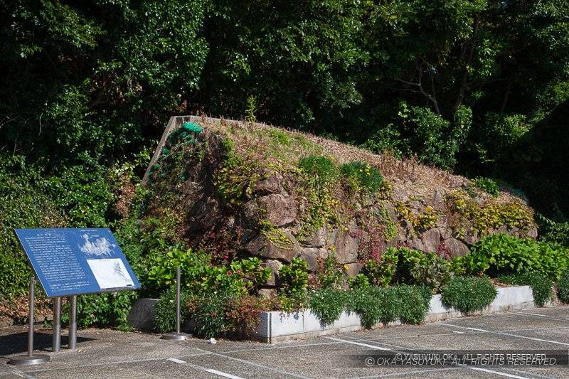 浦戸城 天守台前の移築石垣