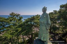桂浜と坂本龍馬銅像