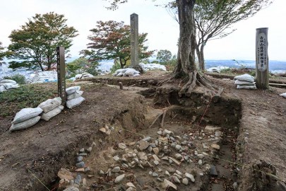 水口岡山城櫓台（天守推定地）