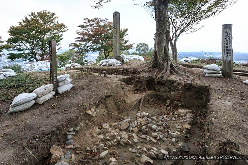 水口岡山城櫓台（天守推定地）