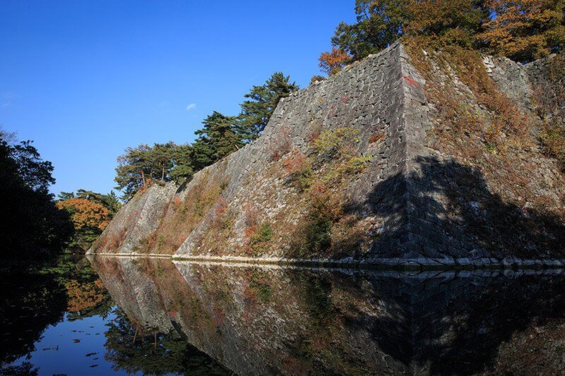伊賀上野城の本丸高石垣