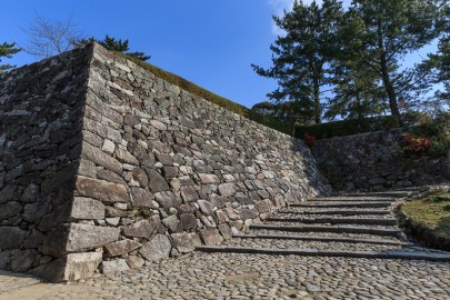 伊賀上野城、城代屋敷跡の石垣