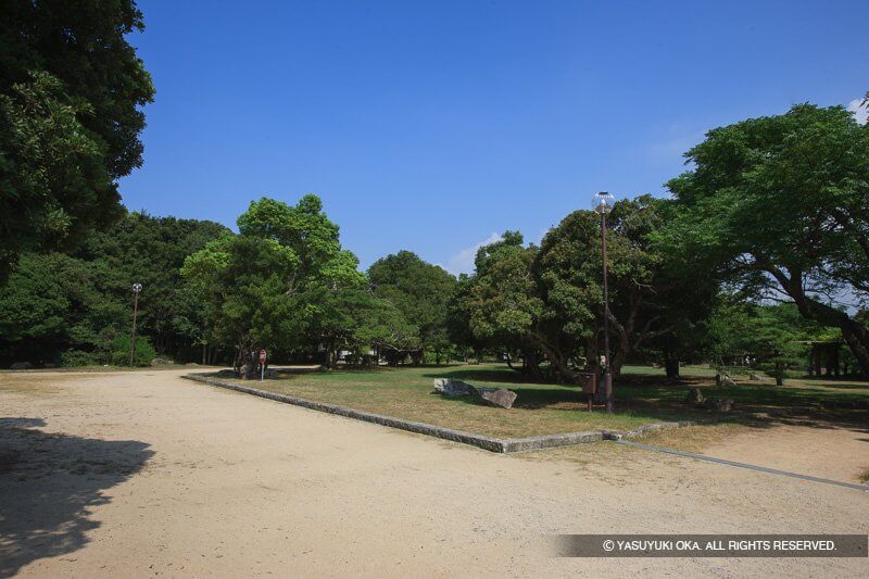 明石城の本丸跡