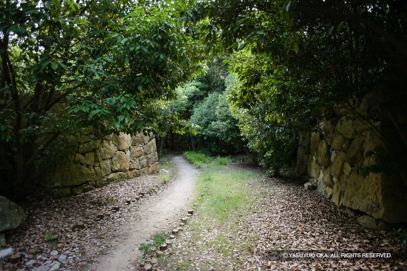 明石城北の丸の門跡