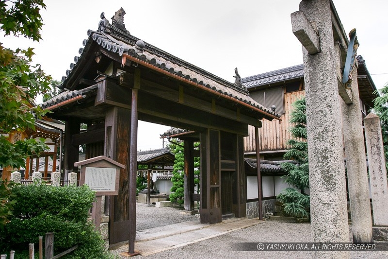 膳所城犬走門・若宮八幡神社