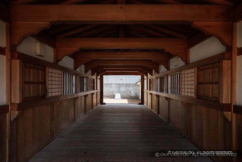 福井城御廊下橋内部