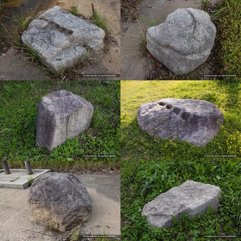 深北緑地の大坂城残石