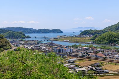 佐敷城から八代海（不知火海）