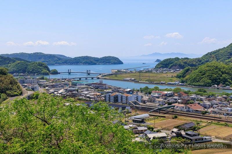 佐敷城から八代海（不知火海）