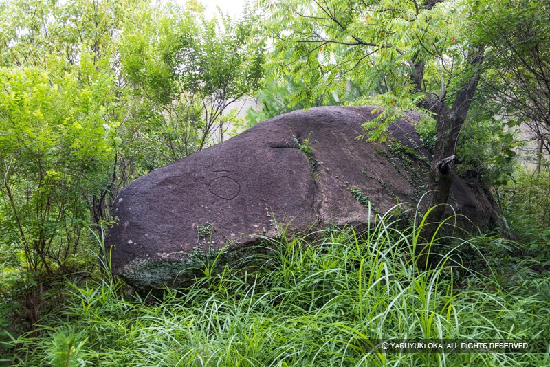 市立芦屋病院敷地内に残る巨石