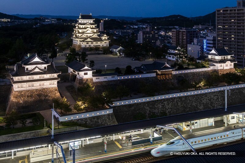 福山城ライトアップ