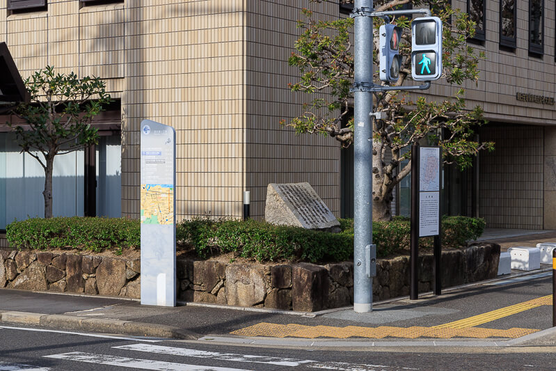 大津城の模擬石垣