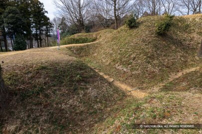杉山城・大手口にあたる外郭馬出郭口