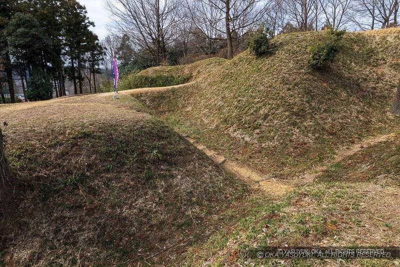 杉山城・大手口にあたる外郭馬出郭口