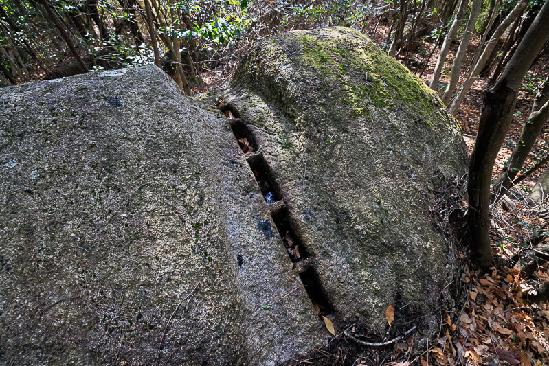 ヤバトリ跡・大坂城東六甲石丁場跡　甲山刻印群