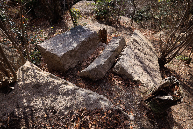 大坂城東六甲石丁場跡　甲山刻印群