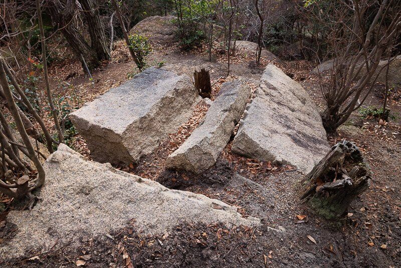 大坂城東六甲石丁場跡　甲山刻印群