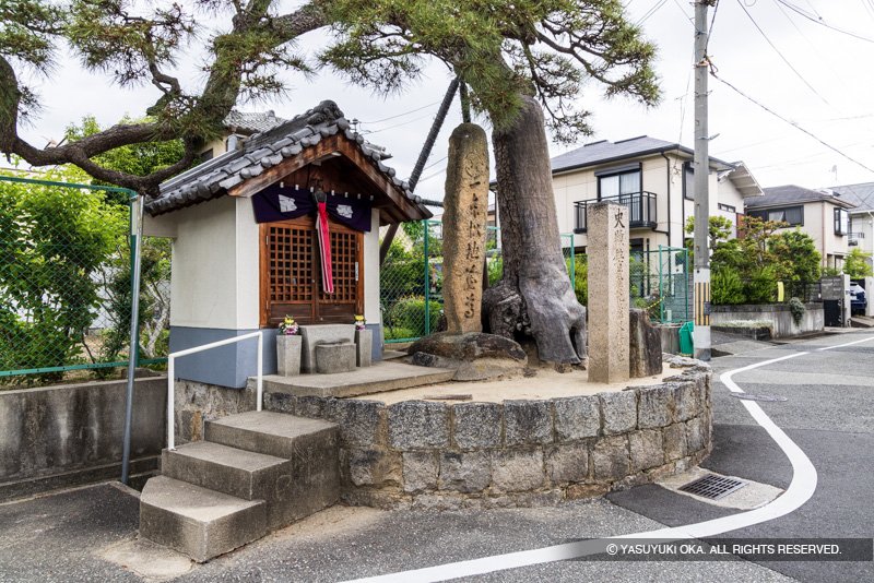 一本松地蔵尊の石碑（刻印石）