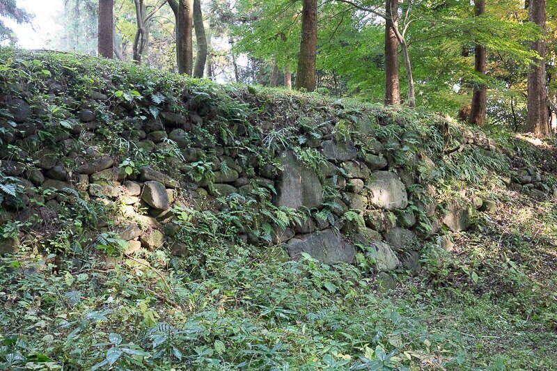 箕輪城三の丸石垣