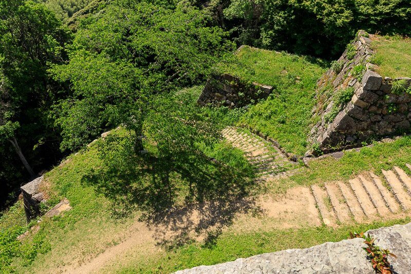 米子城鉄門跡へ至る登城路