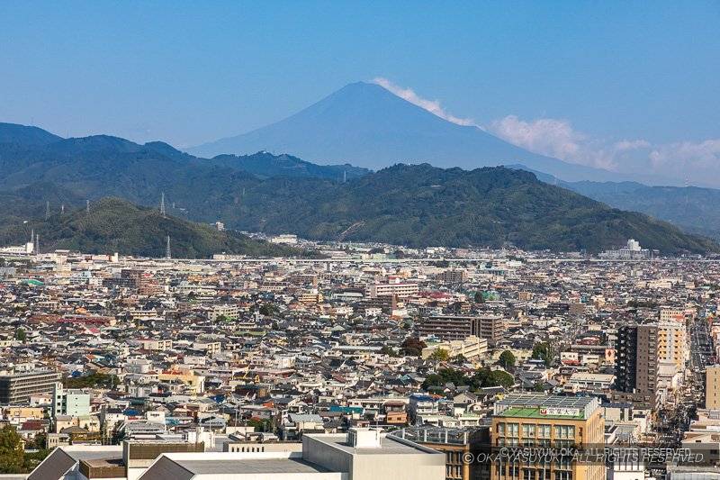 駿府城から見る富士山