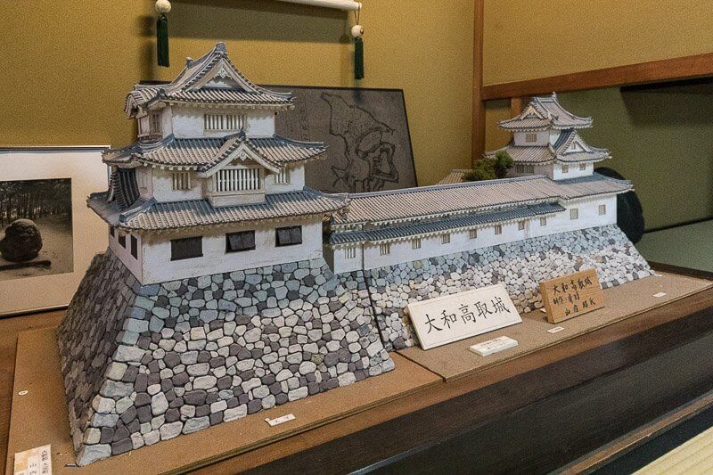 高取城の天守模型