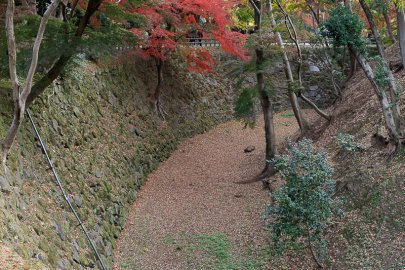 岡崎城本丸空堀