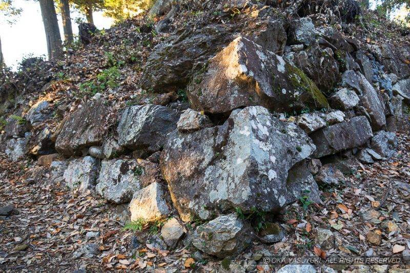 美濃金山城・天守台西南隅石