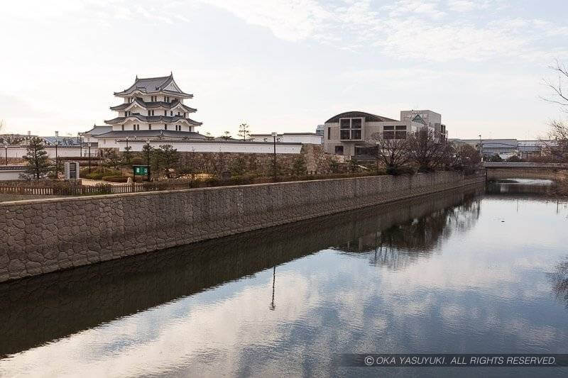 尼崎城に西の外堀、庄下川