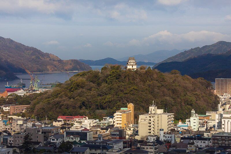 宇和海と宇和島城