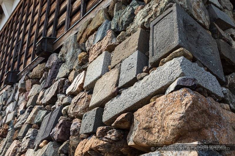 福知山城の転用石