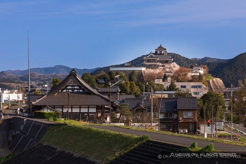 福知山城と明覚寺