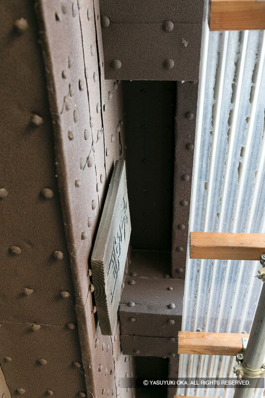 二の渡櫓の槍落とし