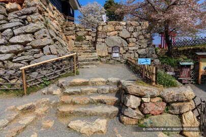 浜松城天守台の登城路
