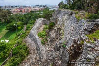 安慶名城一の郭の城壁
