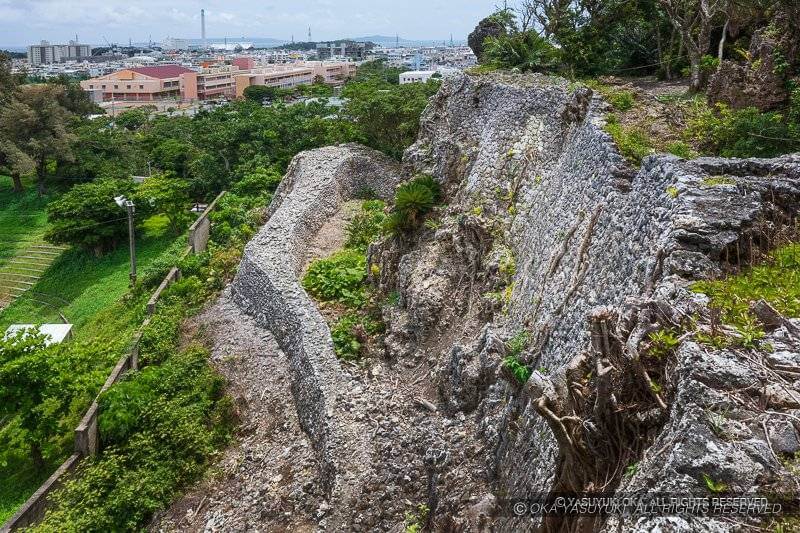 安慶名城一の郭の城壁