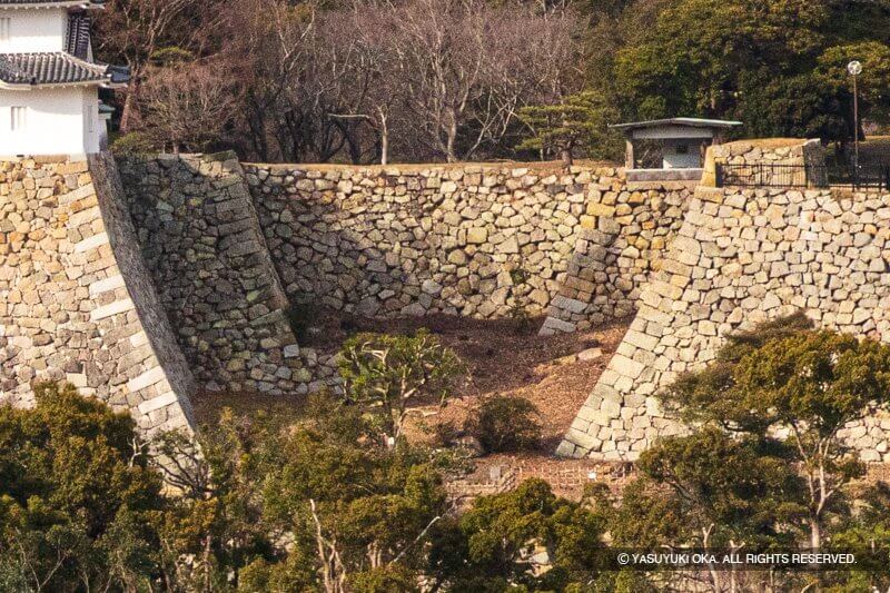 明石城の大堀切