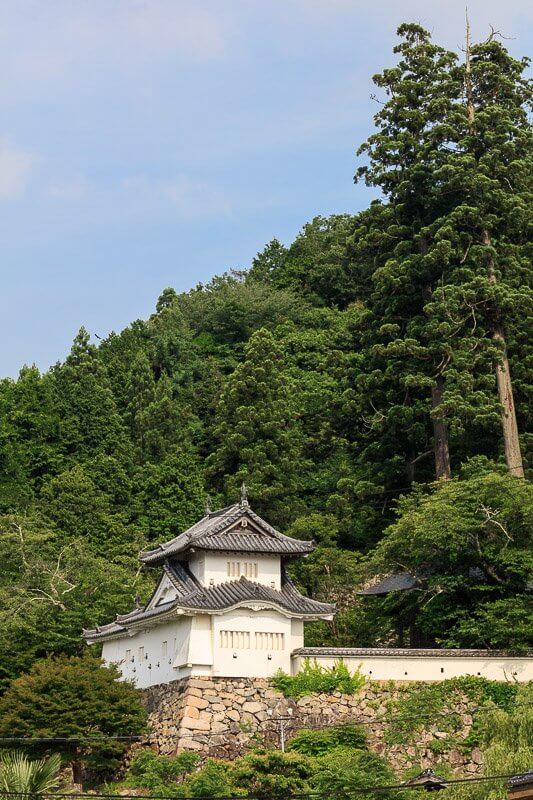 出石城本丸西隅櫓と有子山