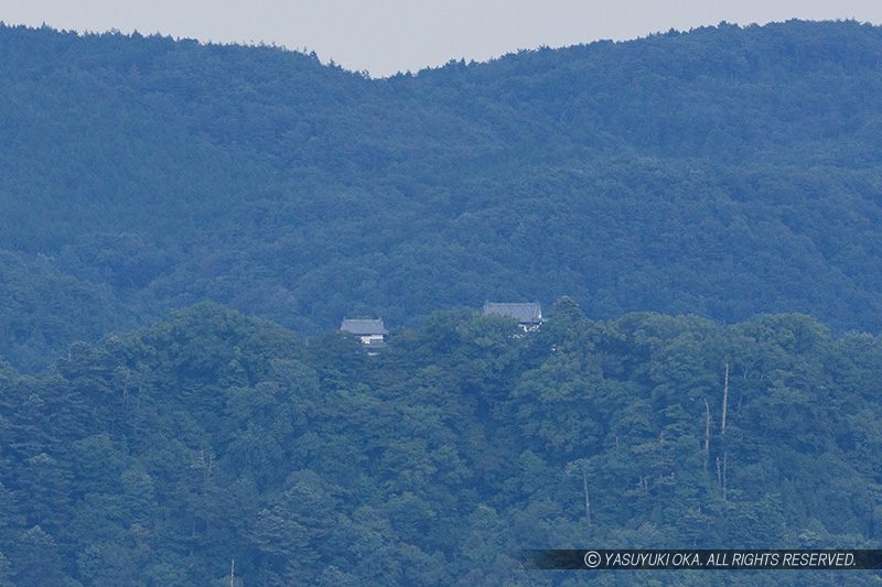 松山城を望む見晴らし台からの眺望