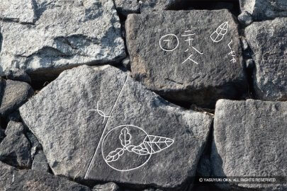 大阪城の石垣刻印ページを公開しました