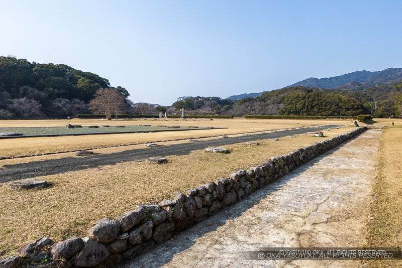 大宰府の堀跡と回廊跡・東脇殿跡