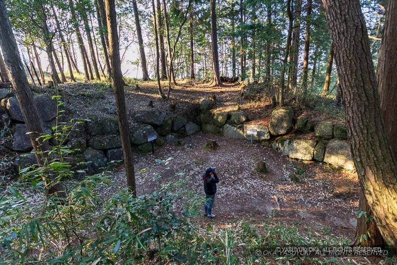 三雲城の主郭枡形虎口