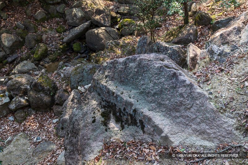 御手洗川の大坂城残石