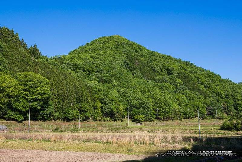 須知城の遠景